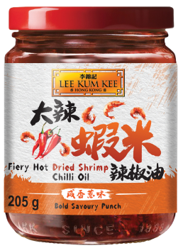 Chiliöl scharf mit getr. Garnelen - Lee Kum Kee - 205 g