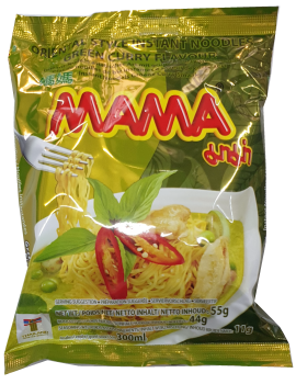Instant Nudeln Green Curry - Mama - 55 g