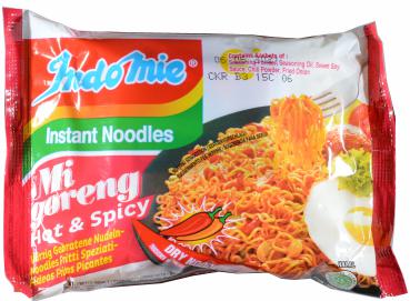Instant Nudeln Mi Goreng Hot & Spicy - Indomie - 80 g