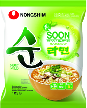 Instant Nudeln Soon Veggie - Nong Shim - 112 g
