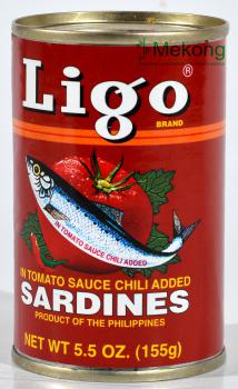 Sardinen in Tomatensauce & Chili (scharf) - Ligo - 155 g