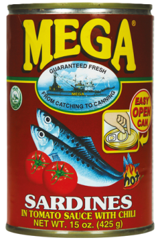 Sardinen mit Chili in Tomatensoße - Mega - 425 g