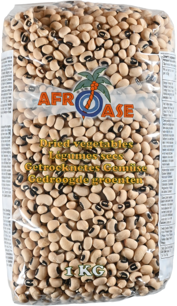 Schwarzaugenbohnen Black Eye Beans - Afroase - 1 kg
