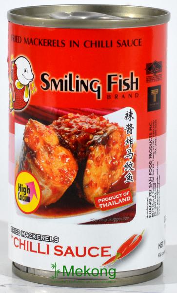 Frittierte Makrele in Chilisauce - Smiling Fish - 155 g