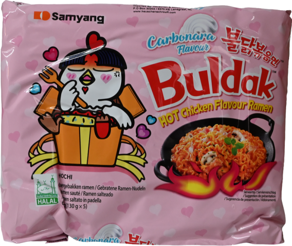 Instant Noodles Hot Chicken Carbonara - SamYang - 130 g