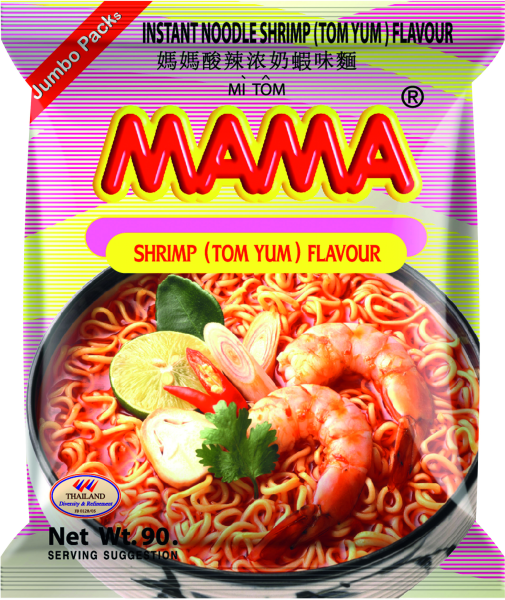 Inst. Nudeln Jumbo Tom Yum Shrimp - Mama - 90 g