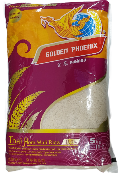 Thail. Jasminreis Langkorn - Golden Phoenix - 5 kg