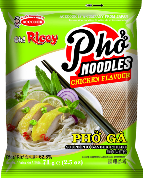 Inst. Pho Ga Oh! Ricey Huhn - ACECOOK - 70 g