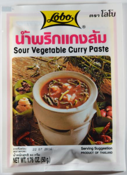 Saures Gemüse Currypaste - Lobo - 50 g