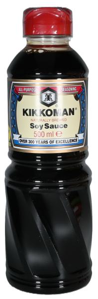 Sojasauce PET Flasche - Kikkoman - 500 ml