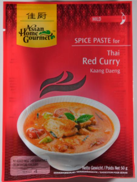 Thailändische rote Currypaste - Asian Home Gourmet - 50 g