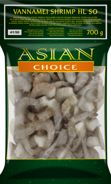 Garn. WT 41/50 Ohne K. mit Schale - Asian Choice - 700 g