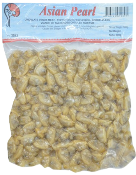 Venusmuschelfleisch gekocht glasiert - Asian Pearl - 400 g